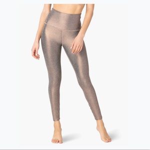 Beyond Yoga Rose Gold Dusted Leggings